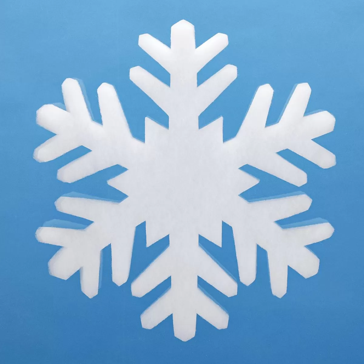 DecoWoerner 3D Cotton Wool Snowflakes 17 Cm Ø, Flame Retardant