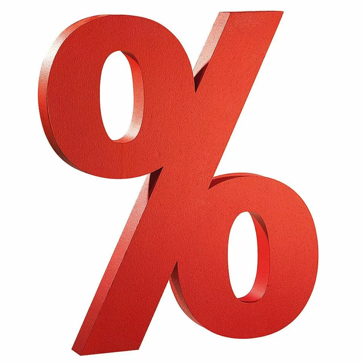 DecoWoerner 3D Percent Symbol, Height 90 Cm