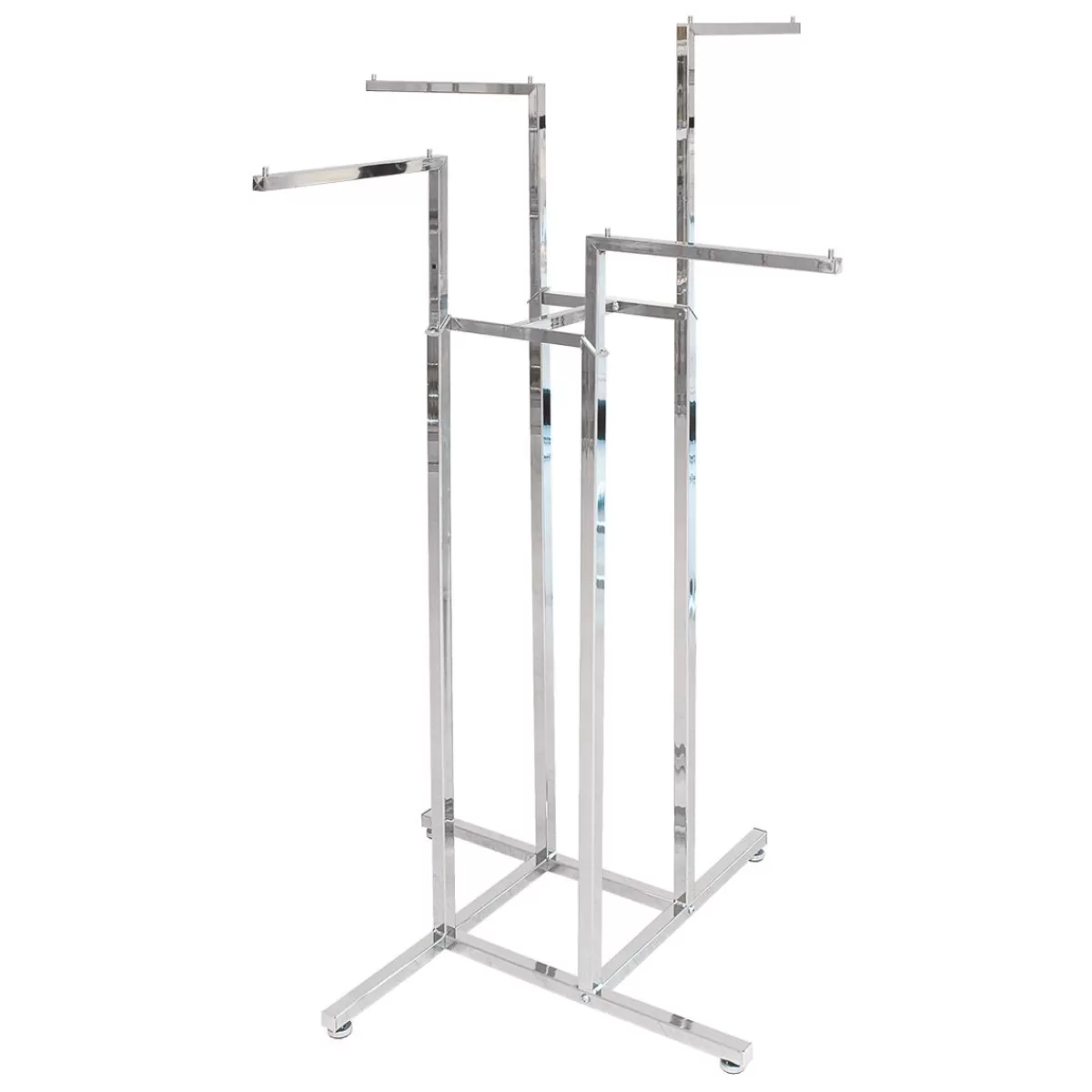 DecoWoerner 4-Arm Coat Stand Chrome-plated 172 Cm