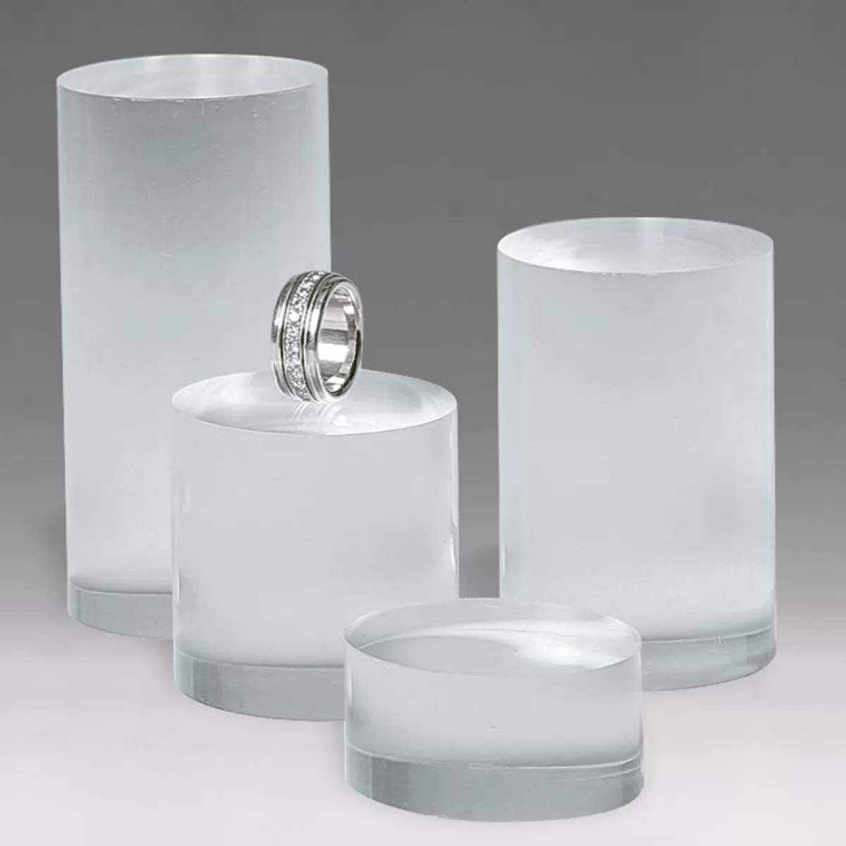 DecoWoerner Acrylic Cylinder, Height 2 Cm