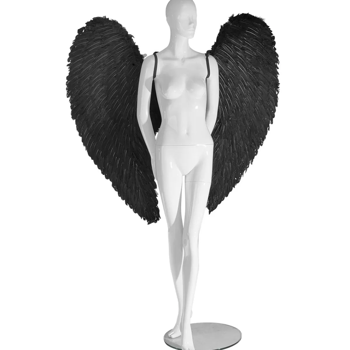 DecoWoerner Angel Wings Made Of Feathers, Length 120 Cm