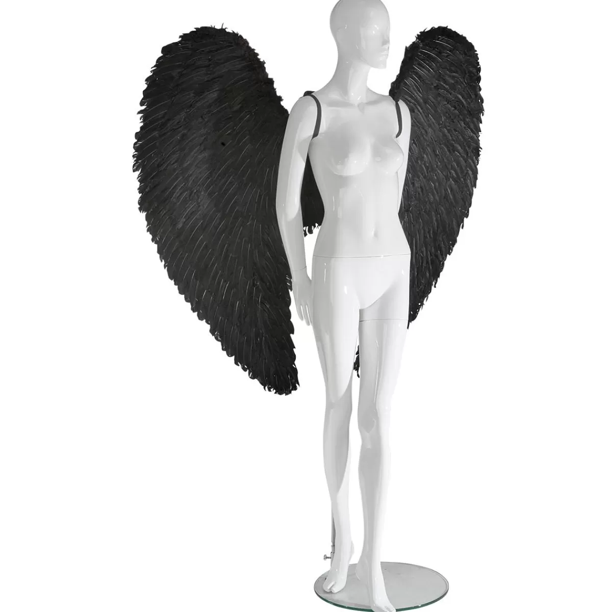 DecoWoerner Angel Wings Made Of Feathers, Length 120 Cm