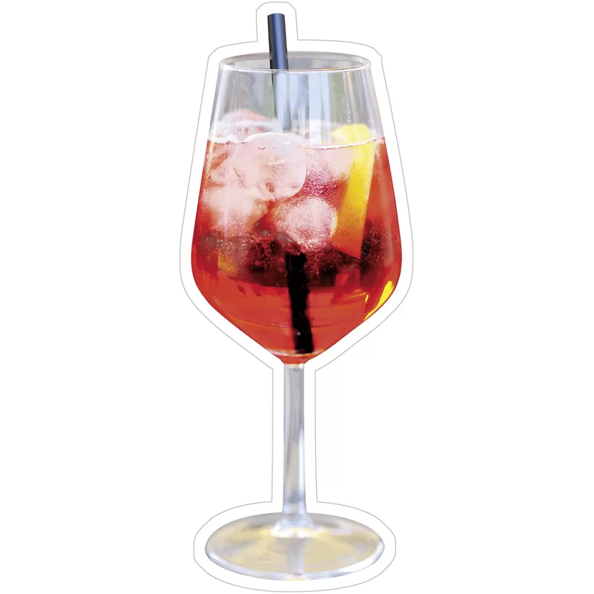 DecoWoerner Aperol Spritz Cocktail Display 20 X 50 Cm