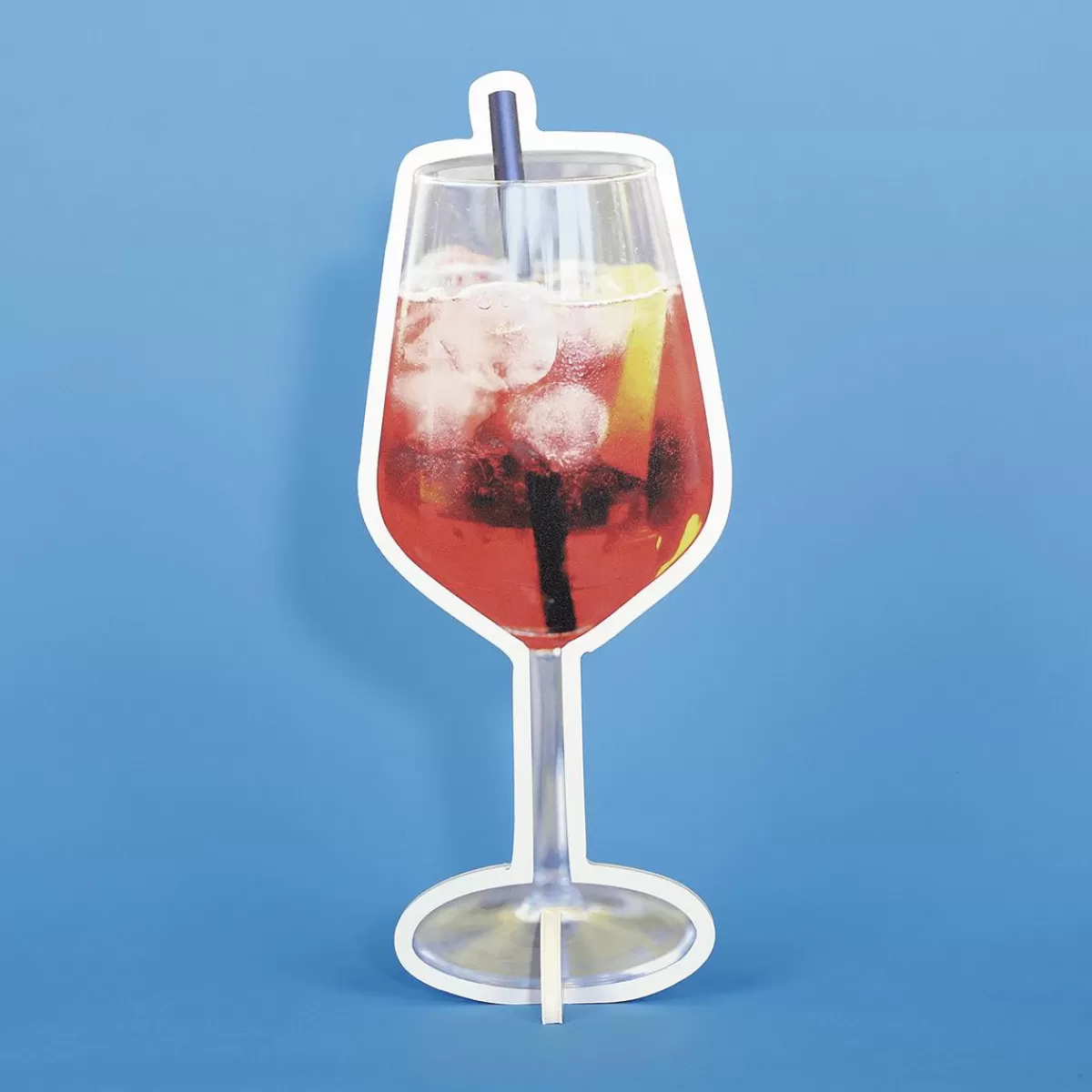 DecoWoerner Aperol Spritz Cocktail Display 20 X 50 Cm