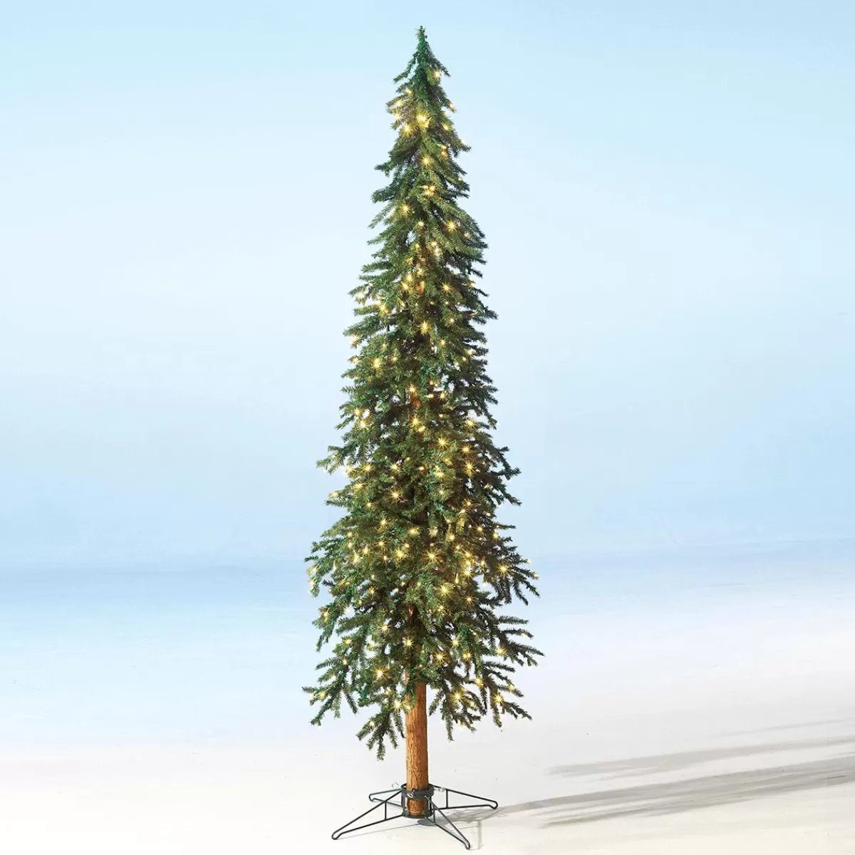 DecoWoerner Artificial Alpine Fir Tree With LED 240 Cm