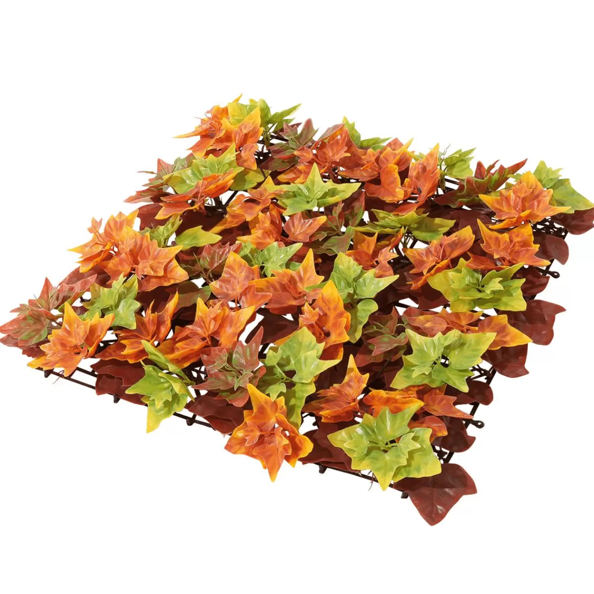 DecoWoerner Artificial Autumn Leaves Panel, 50 X 50 Cm