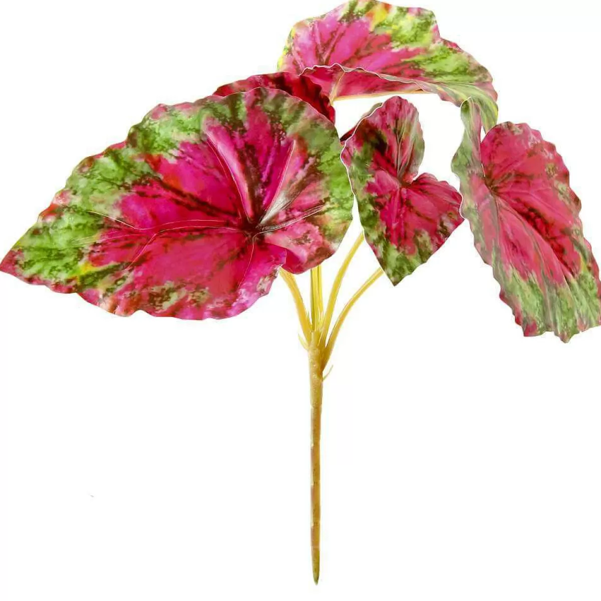 DecoWoerner Artificial Begonia Bush , 26 Cm, 3 Pieces