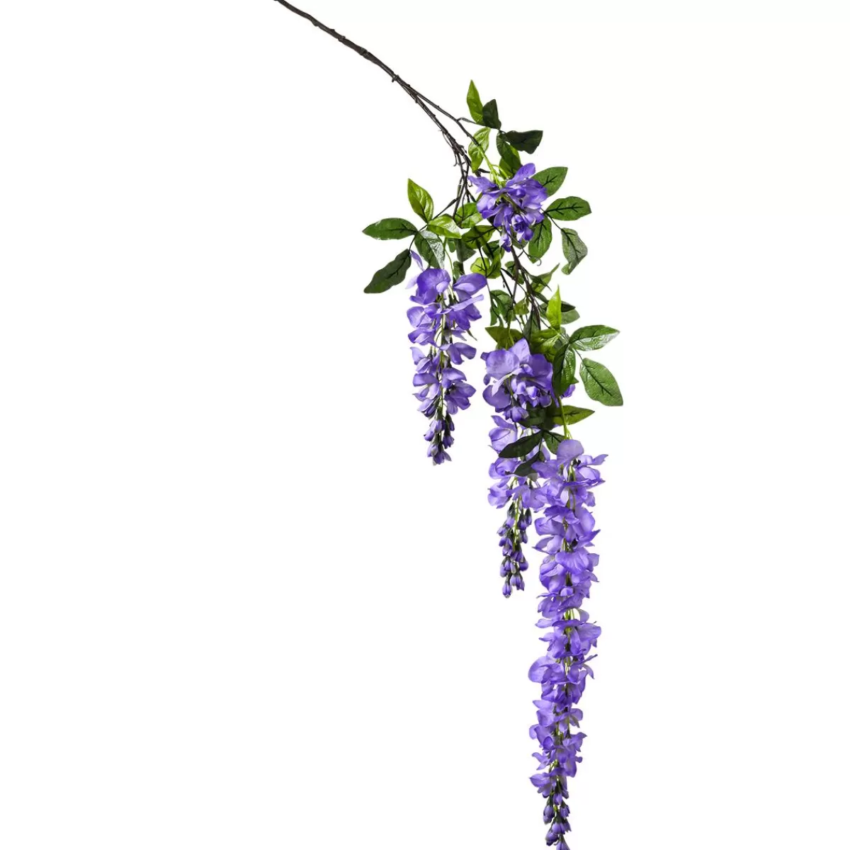 DecoWoerner Artificial Branch Wisteria Laburnum, 140 Cm, Purple