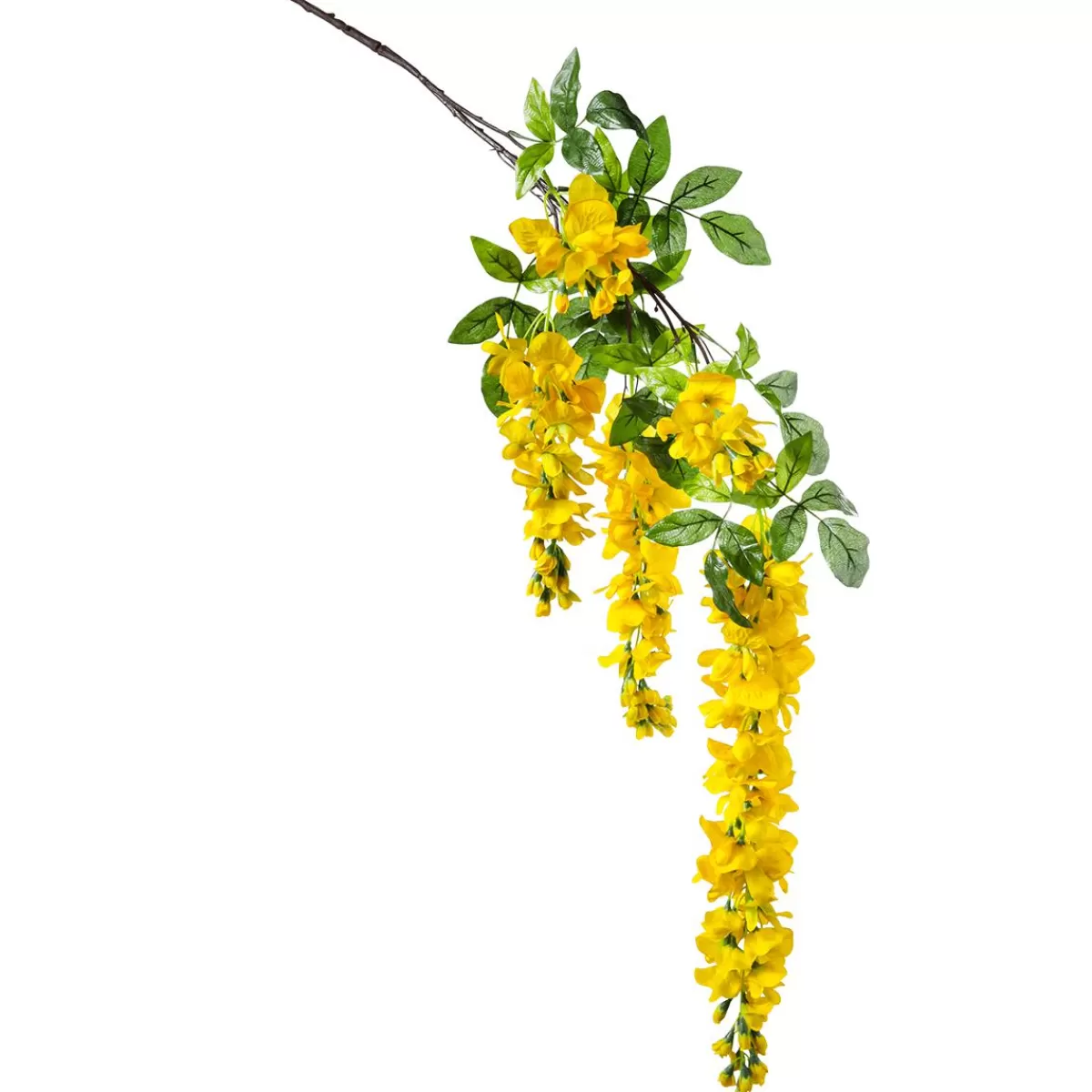 DecoWoerner Artificial Branch Wisteria Laburnum, 140 Cm,