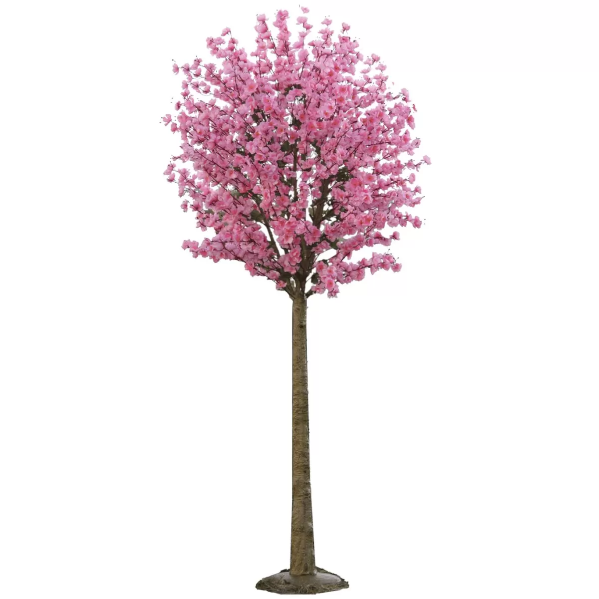 DecoWoerner Artificial Cherry Blossom Tree In Pale With 208 Cm Base Plate