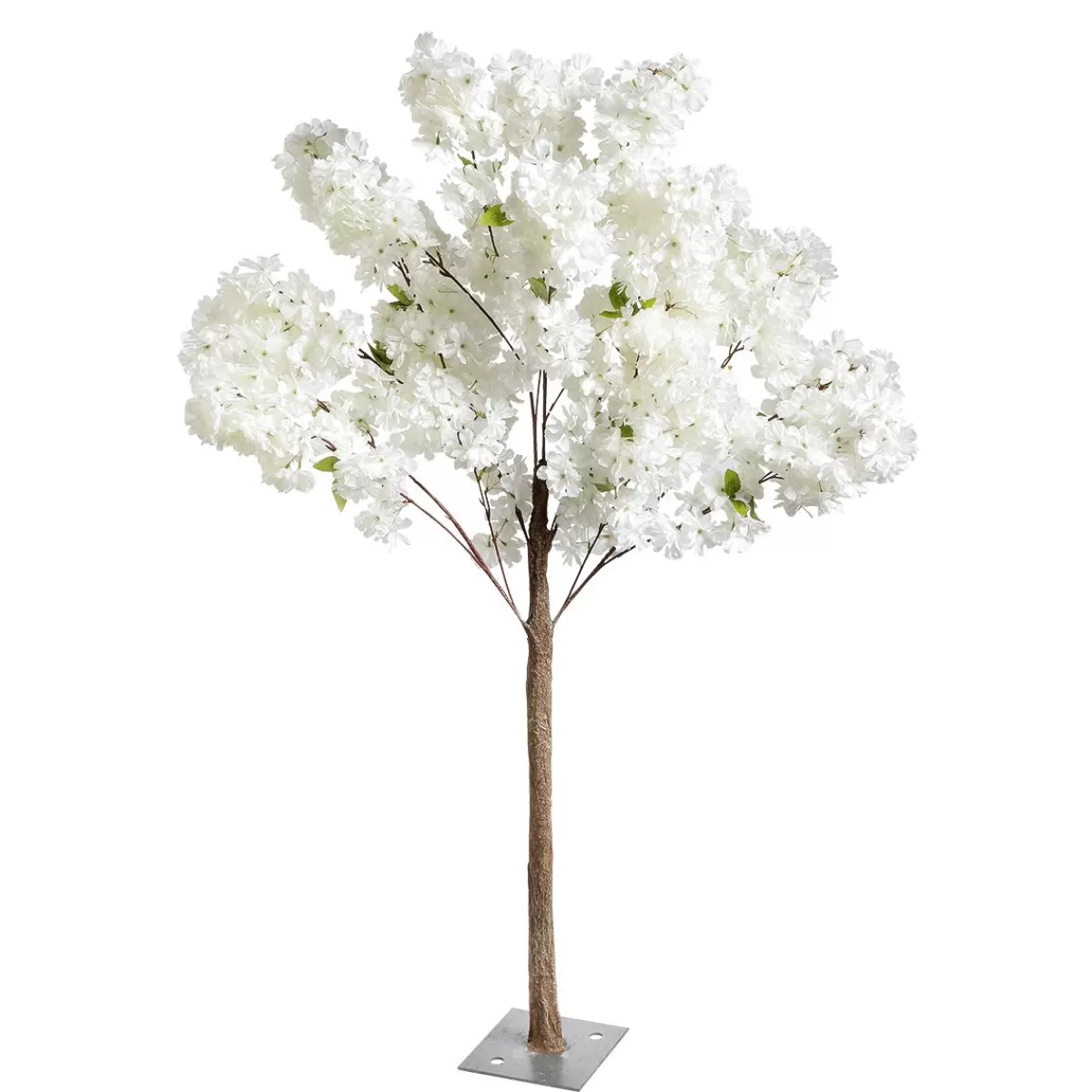 DecoWoerner Artificial Cherry Blossom Tree With Stand Plate, 140 Cm