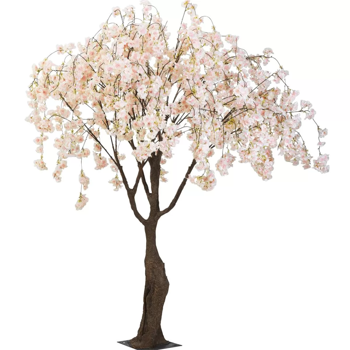 DecoWoerner Artificial Cherry Blossoms Tree White, 150 Cm