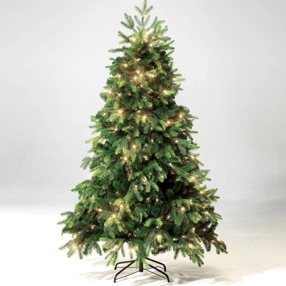 DecoWoerner Artificial Christmas Tree Noble Fir With LED 150 Cm