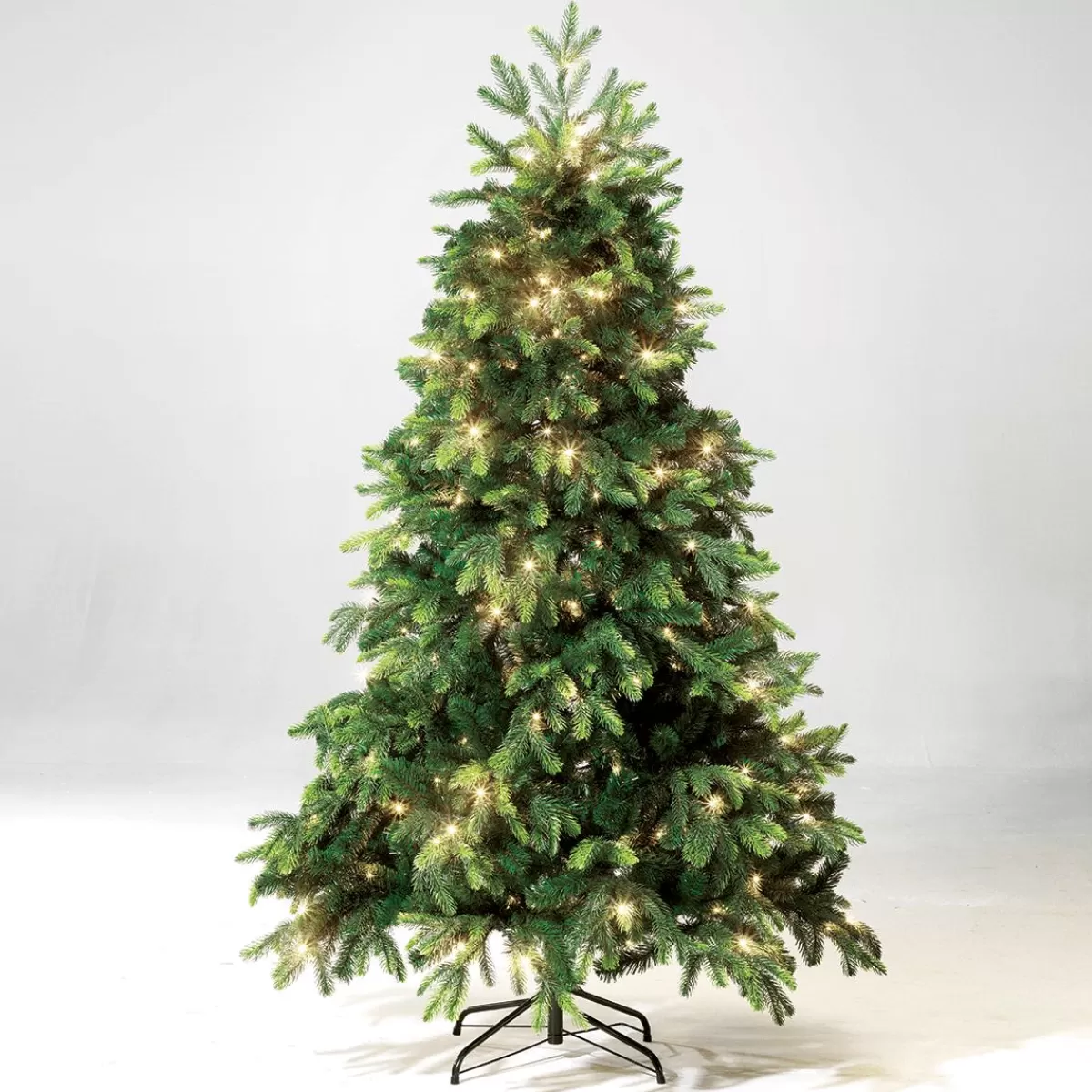 DecoWoerner Artificial Christmas Tree Noble Fir With LED 180 Cm