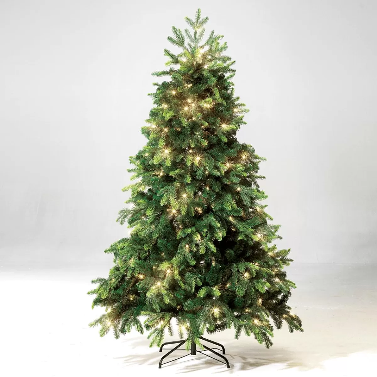 DecoWoerner Artificial Christmas Tree Noble Fir With LED 210 Cm