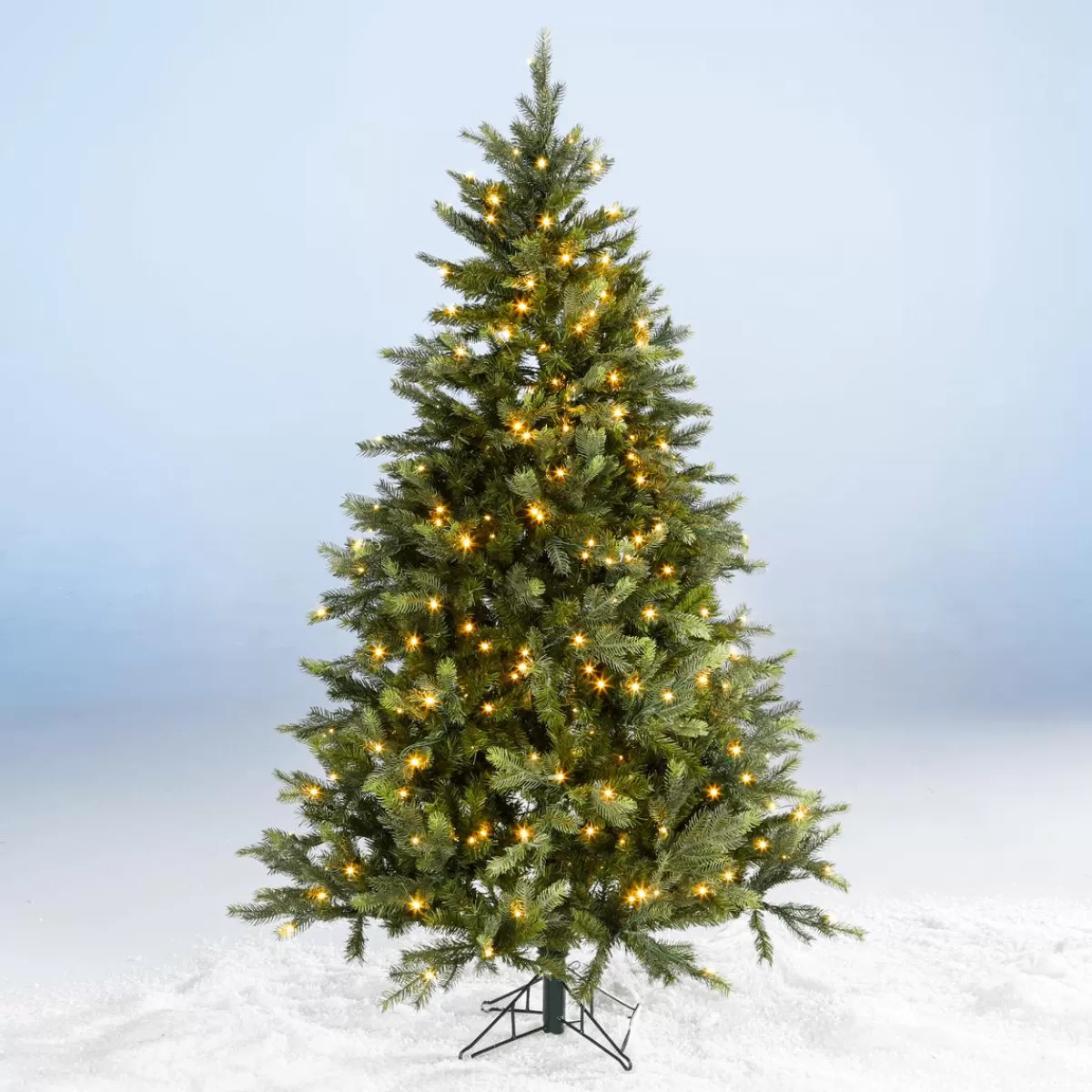 DecoWoerner Artificial Christmas Tree Nordmann Fir With LED 180 Cm