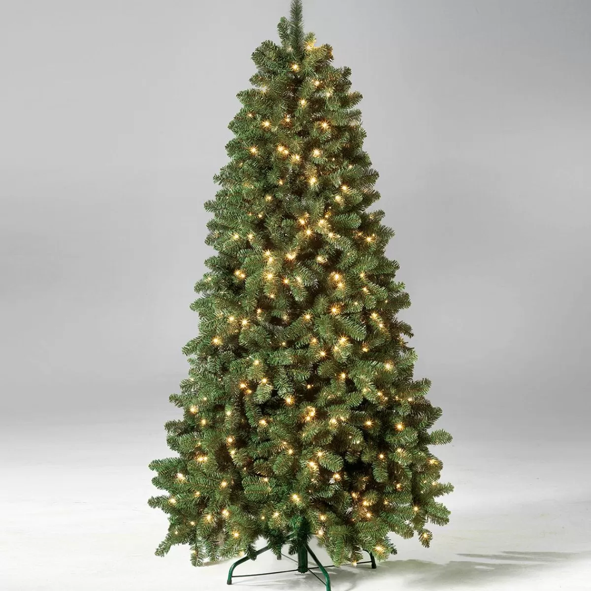 DecoWoerner Artificial Christmas Tree Silver Fir With LED 210 Cm