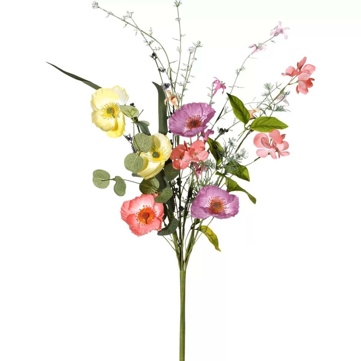 DecoWoerner Artificial Cosmea And Cherry Blossom Bouquet 22 X 10 X 54 Cm