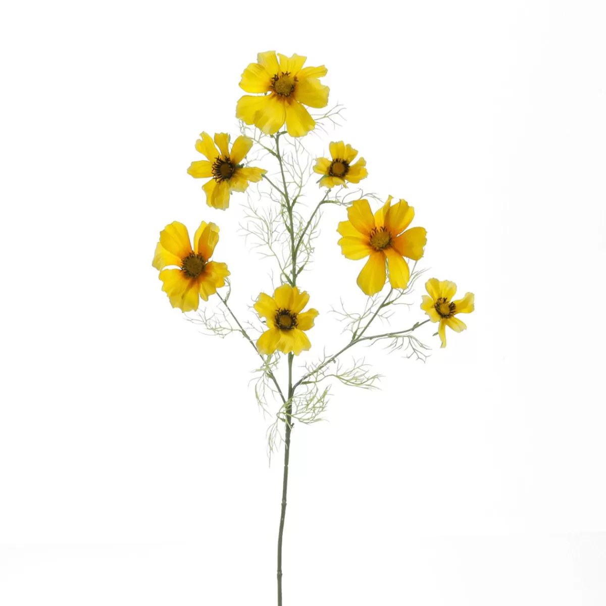 DecoWoerner Artificial Cosmos Deco Branch 90 Cm Yellow