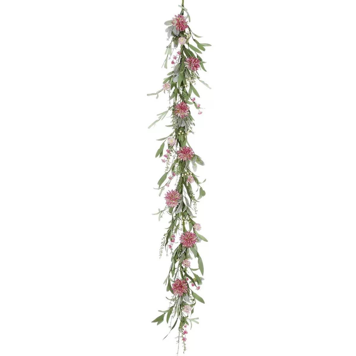 DecoWoerner Artificial Dahlia Garland Artificial Vine 158 Cm