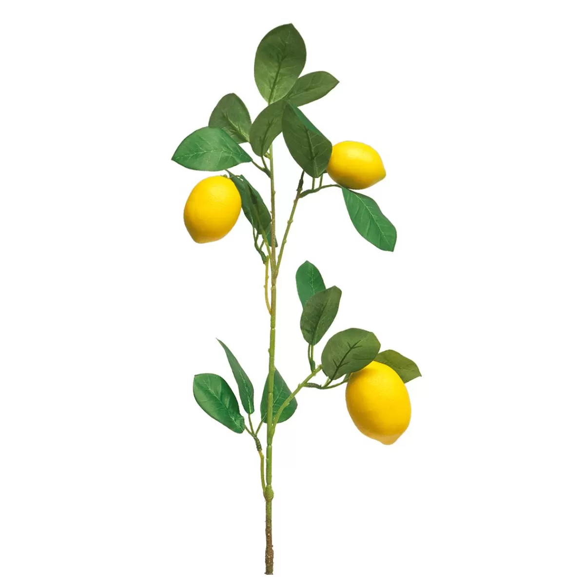 DecoWoerner Artificial Deco Lemon Branch With Lemons 74 Cm