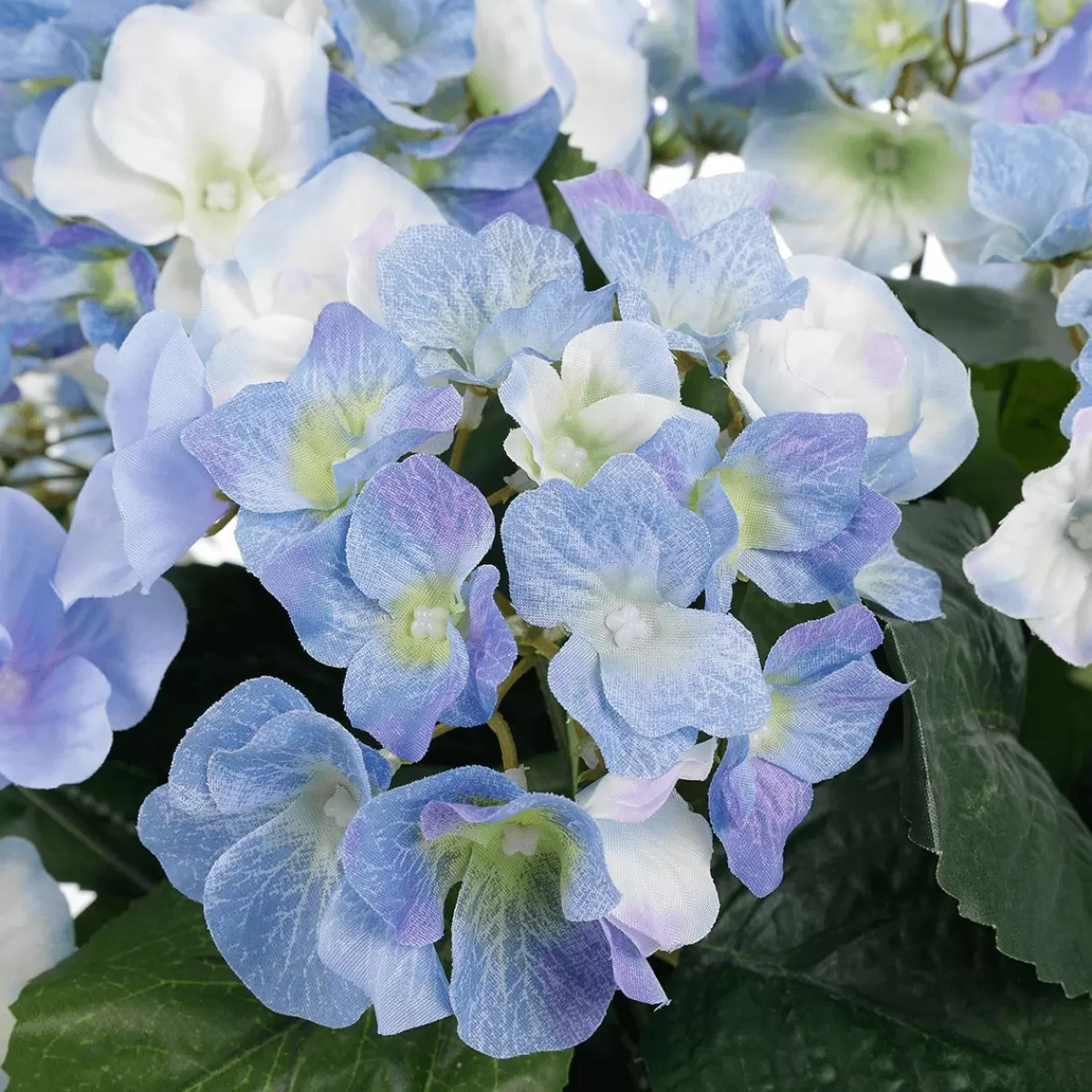 DecoWoerner Artificial Decoration Hydrangea In Basket 44 Cm