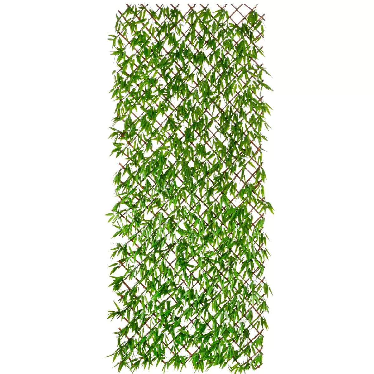 DecoWoerner Artificial Decorative Bamboo Fence With Leaves 8 X 90 X 180 Cm