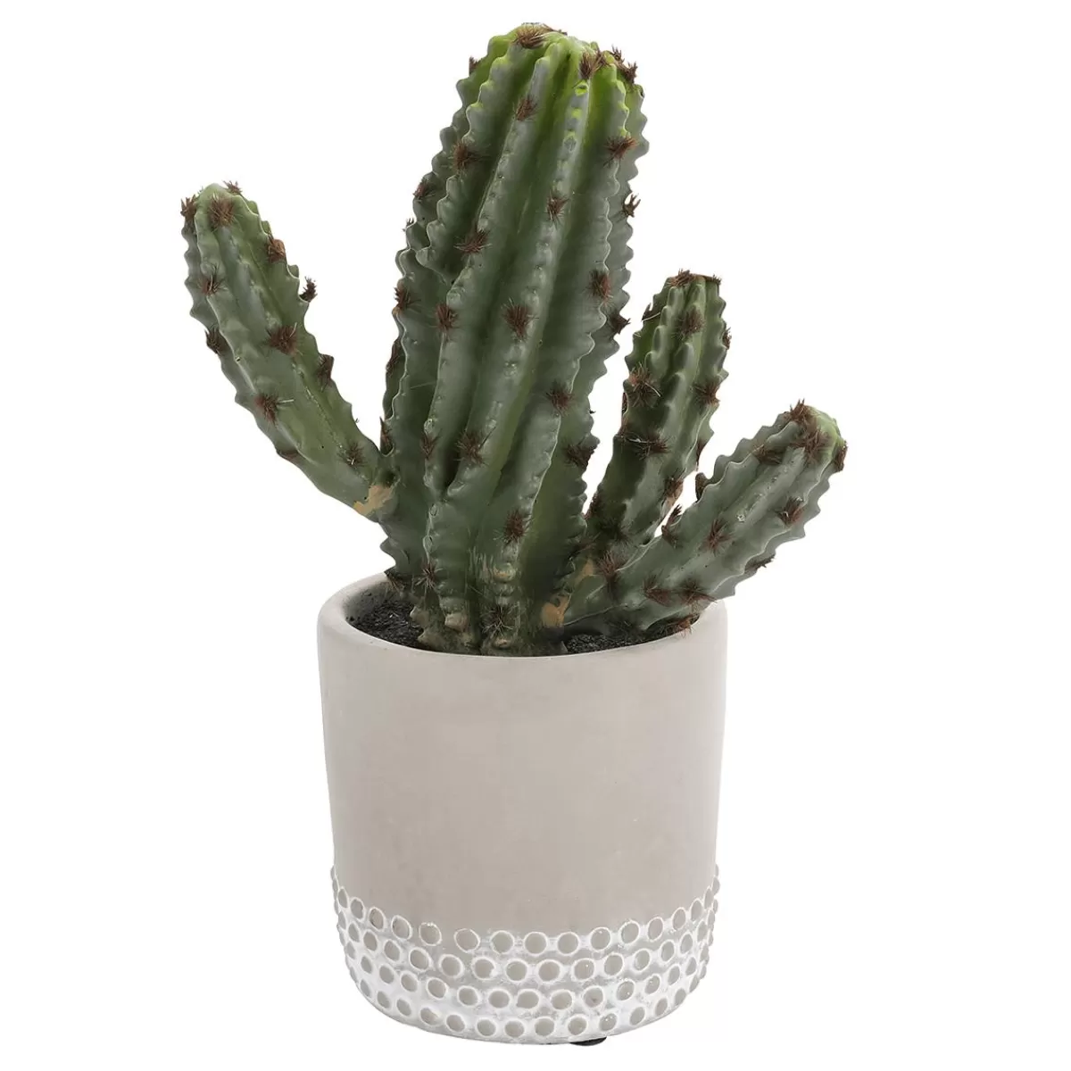 DecoWoerner Artificial Decorative Cactus 24 Cm In Injection Moulding