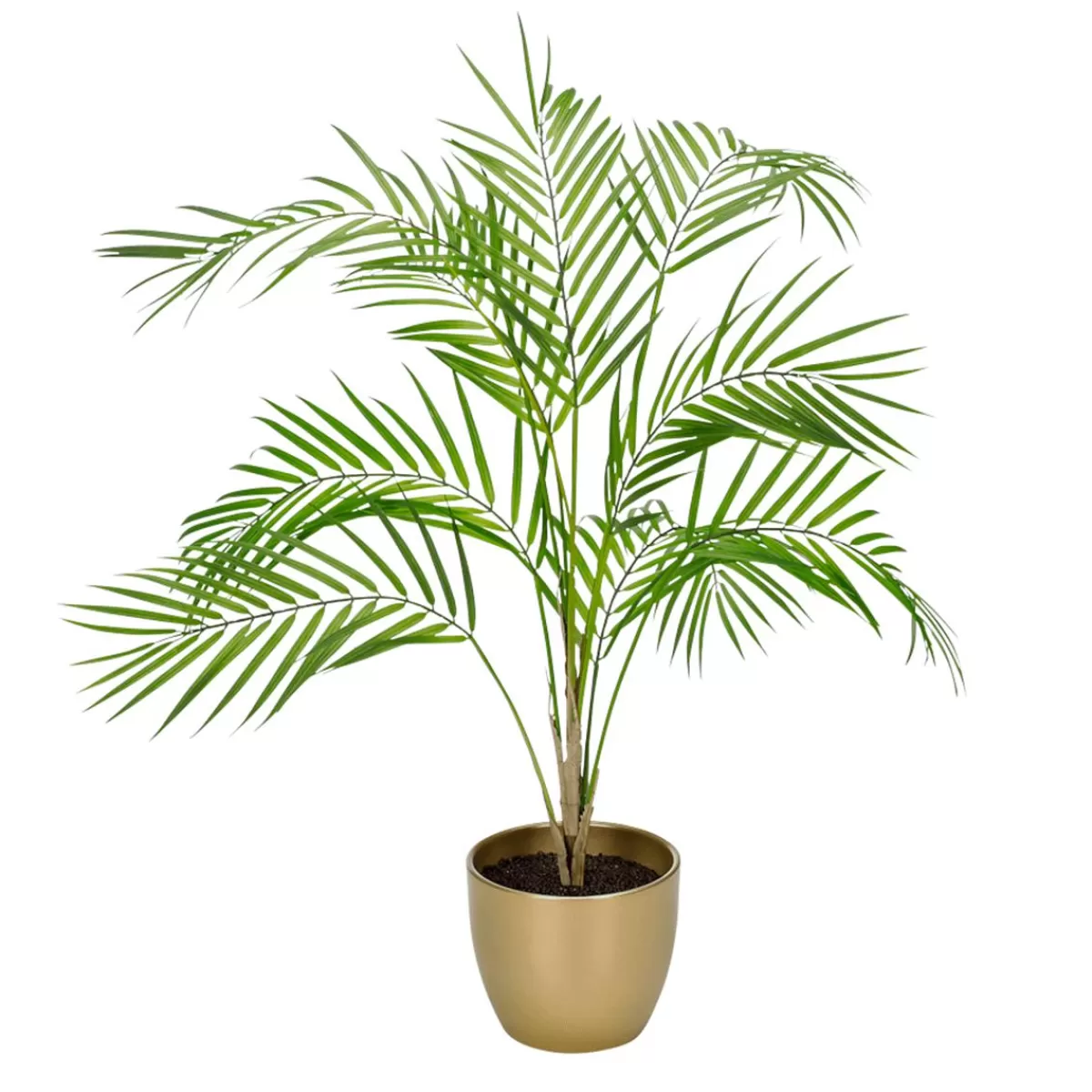 DecoWoerner Artificial Decorative Palm Tree In Pot 12 X 25 Cm