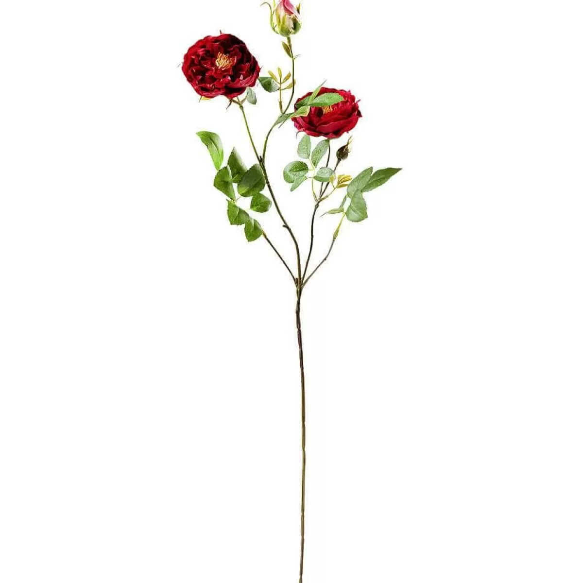 DecoWoerner Artificial English Rose Branch,