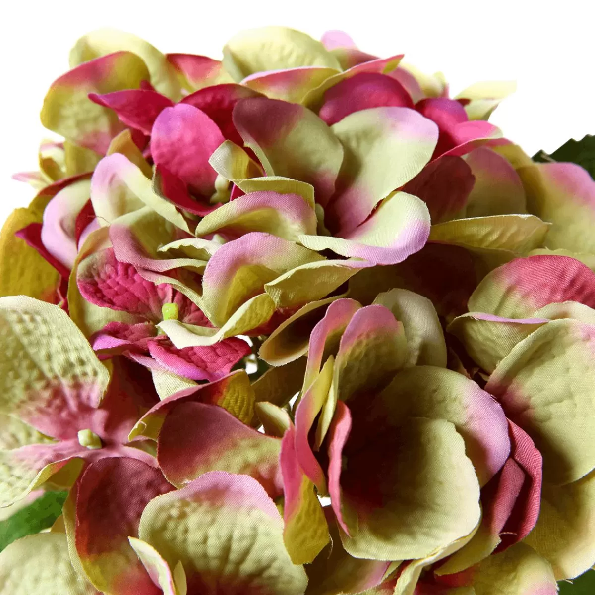 DecoWoerner Artificial Flower Hortensia Pink/green, 52 Cm