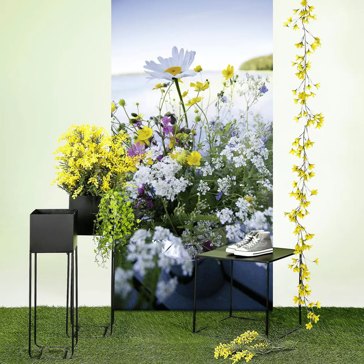 DecoWoerner Artificial Flower Mimosa 84 Cm