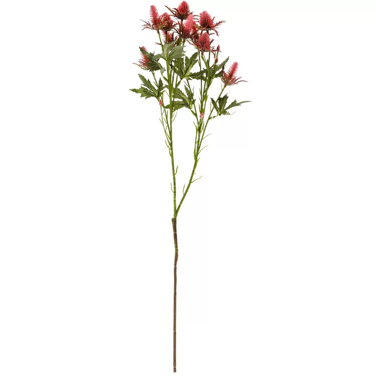 DecoWoerner Artificial Flower Thistle Branch , 68 Cm Long