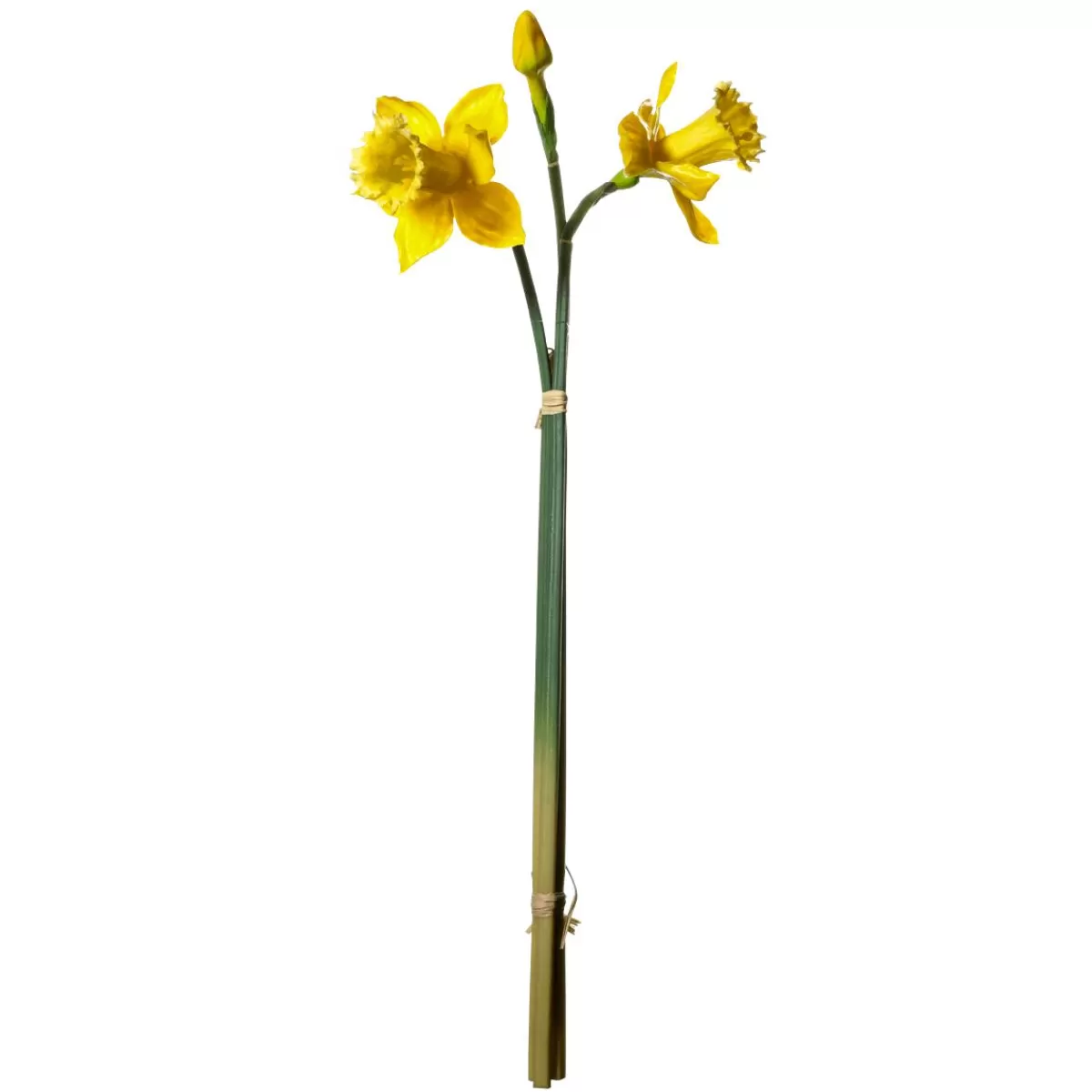 DecoWoerner Artificial Flowers, Daffodils Bunch 3 Pieces, 52 Cm