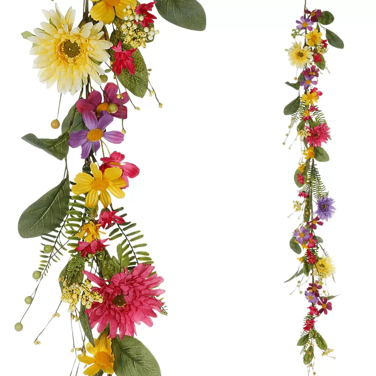 DecoWoerner Artificial Gerbera Field Flower Garland Artificial Vine 140 Cm