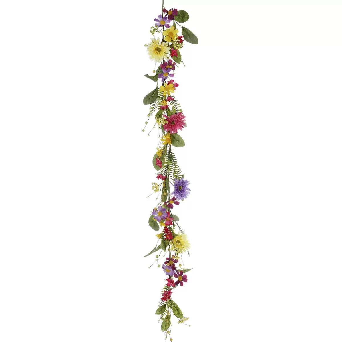 DecoWoerner Artificial Gerbera Field Flower Garland Artificial Vine 140 Cm