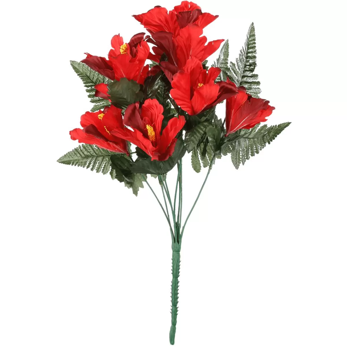 DecoWoerner Artificial Hibiscus Bouquet, 46 Cm,