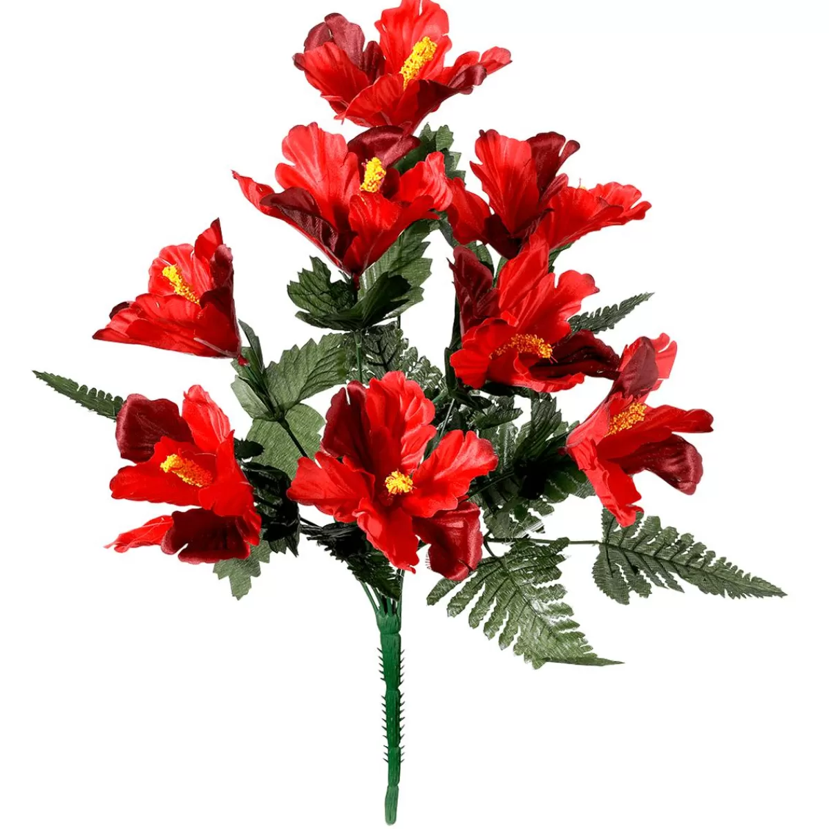 DecoWoerner Artificial Hibiscus Bouquet, 46 Cm,