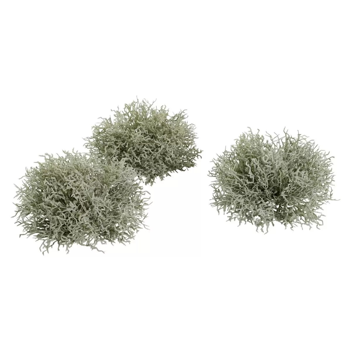 DecoWoerner Artificial Lichen Moss, 3 Pieces