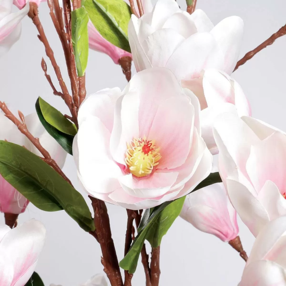 DecoWoerner Artificial Magnolia Blossoms Tree, 180 Cm