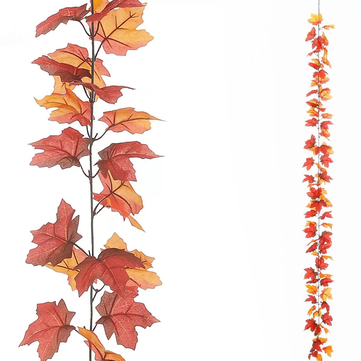 DecoWoerner Artificial Maple Garland - Brown 180 Cm