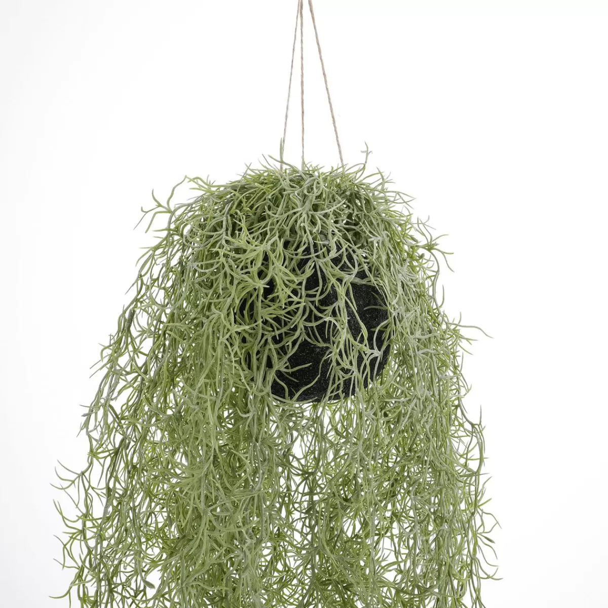 DecoWoerner Artificial Moss Ball Hanging Plant 70 Cm