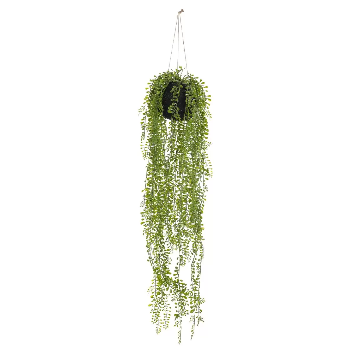 DecoWoerner Artificial Moss Ball Senecio Hanging Plant 75 Cm