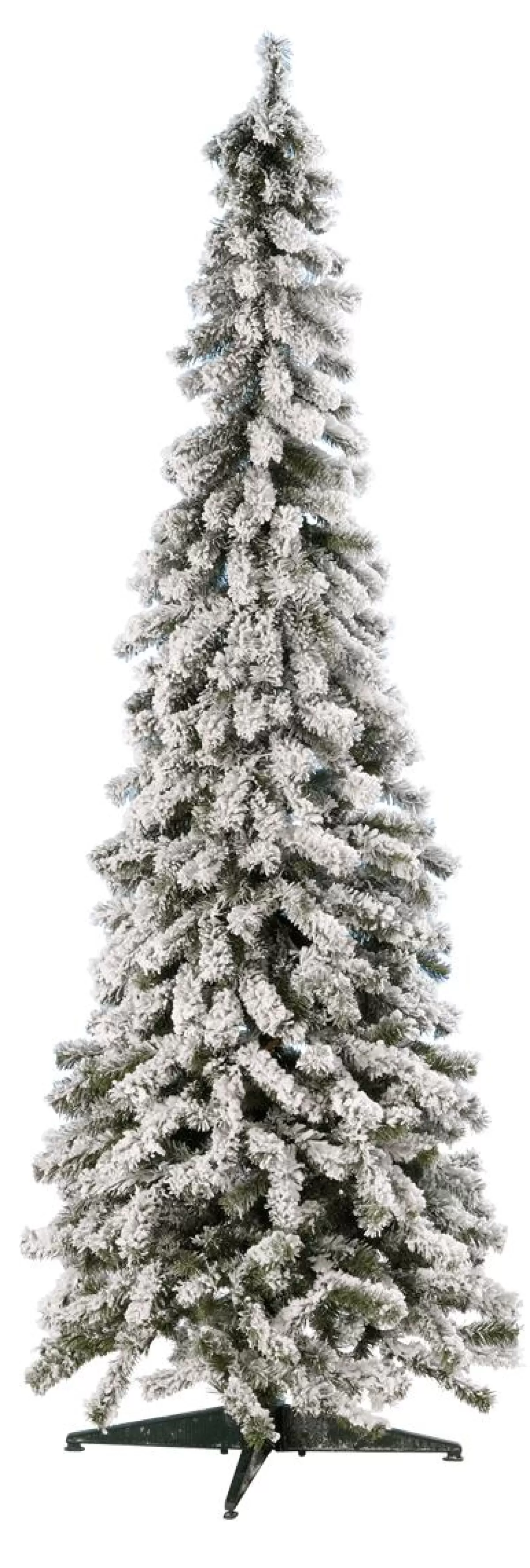 DecoWoerner Artificial, Narrow Fir Tree, Snow-covered 150 Cm