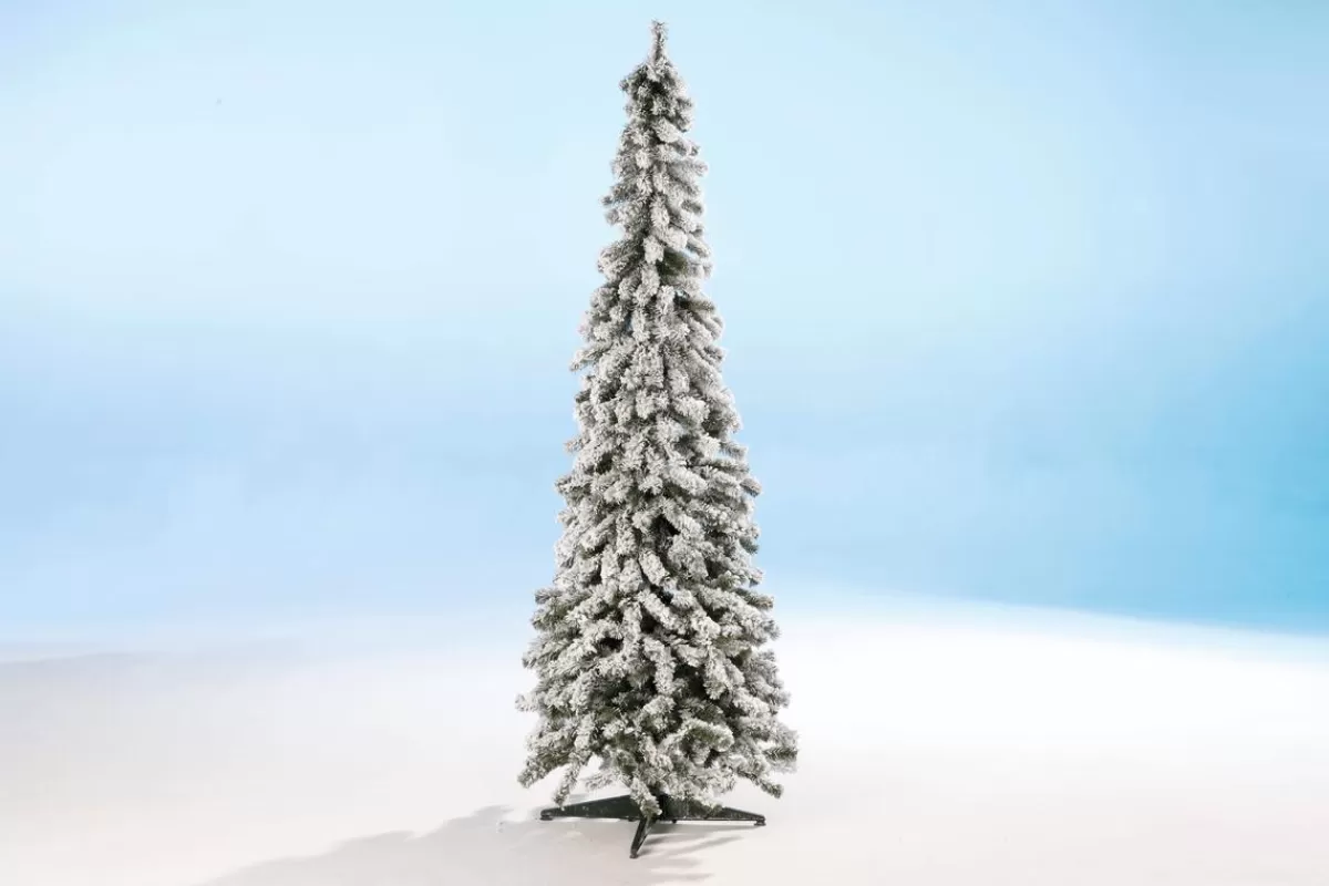 DecoWoerner Artificial, Narrow Fir Tree, Snow-covered 180 Cm