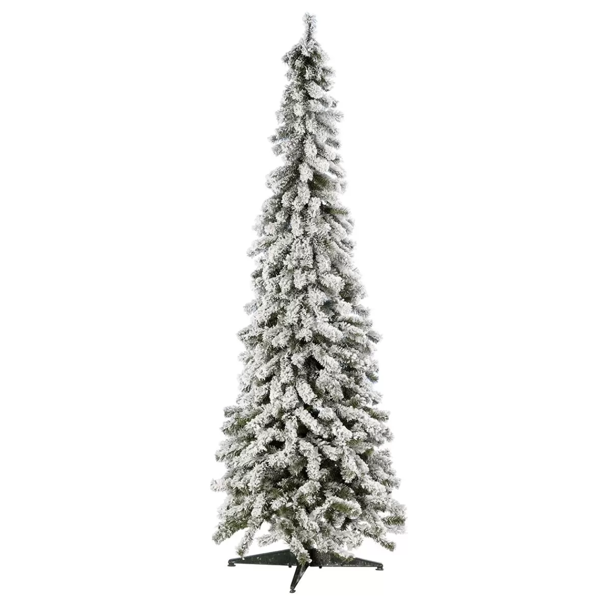 DecoWoerner Artificial, Narrow Fir Tree, Snow-covered 210 Cm