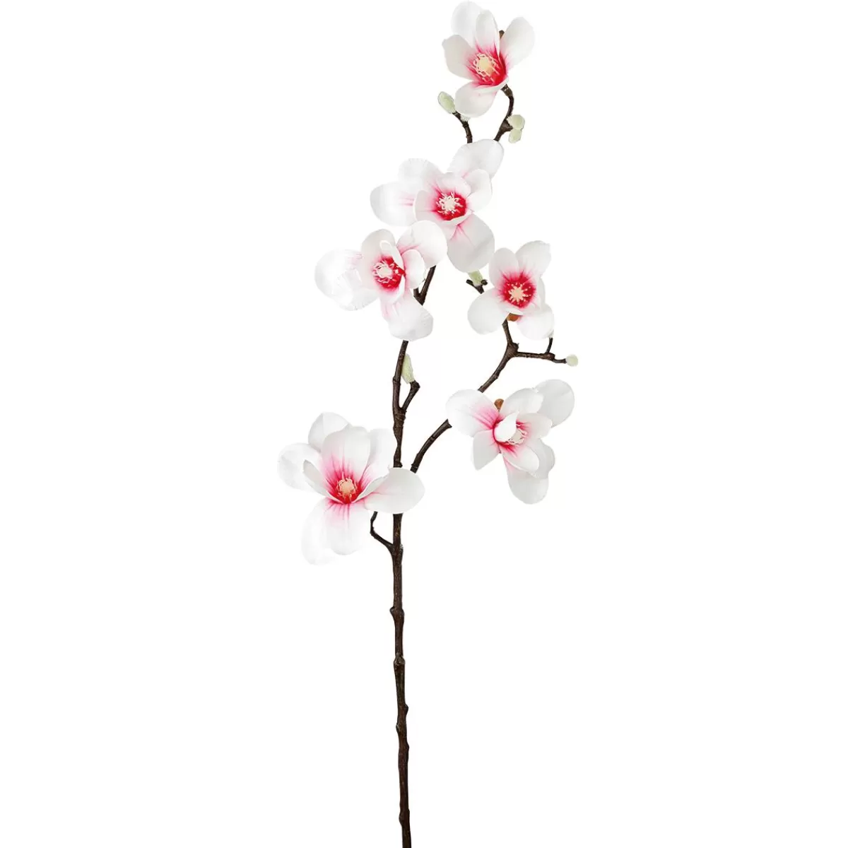 DecoWoerner Artificial Noble Branche De Magnolia, Rose, 100 Cm