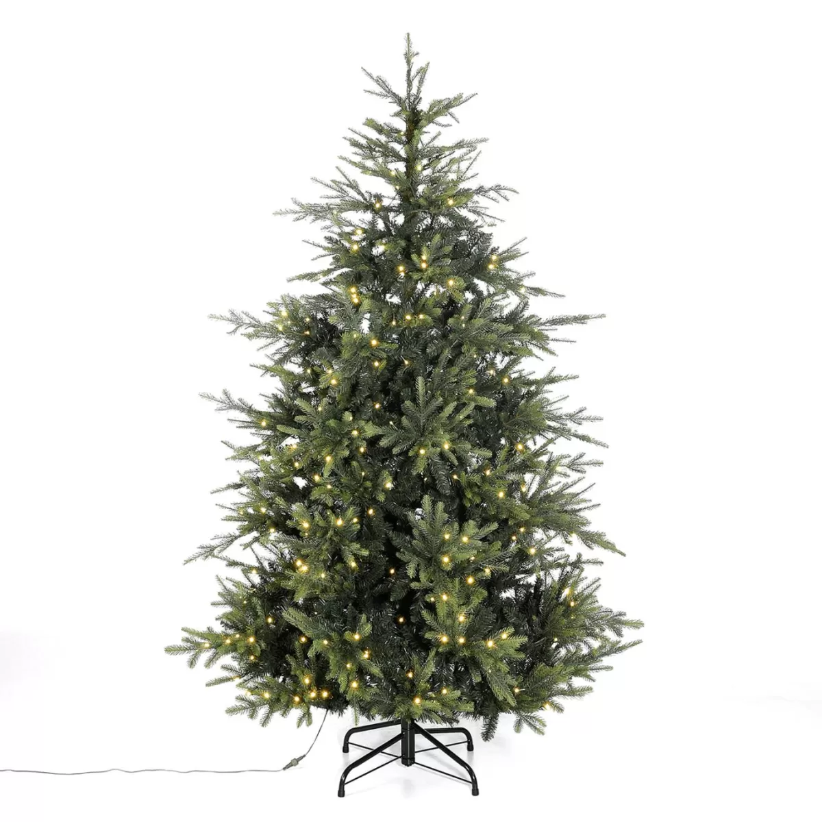 DecoWoerner Artificial Norway Spruce With LED 210 Cm