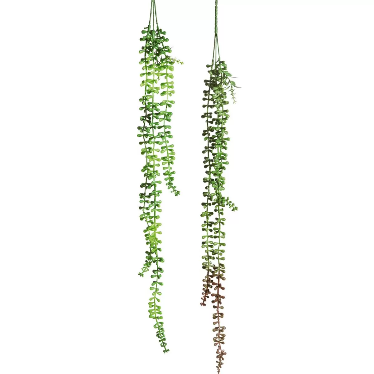 DecoWoerner Artificial Plant Hanger Senecio Pea Plant