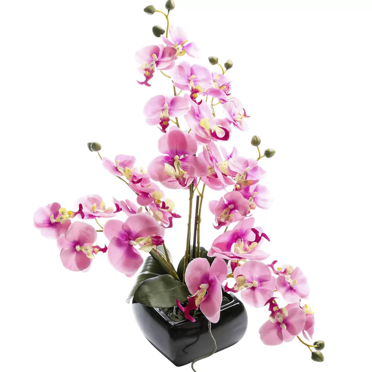 DecoWoerner Artificial Plant Orchid In Pot , 40 Cm